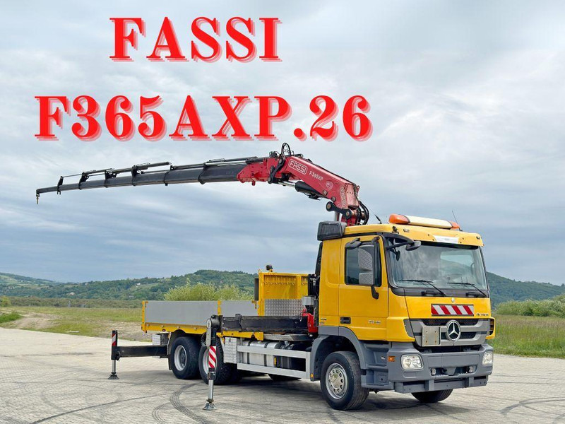 Mercedes-Benz ACTROS 2646 * FASSI F365AXP.26 + FUNK * 6x4 - Kamion sa tovarnim sandukom, Kamion sa dizalicom: slika 1 Mercedes-Benz ACTROS 2646 * FASSI F365AXP.26 + FUNK * 6x4 - Kamion sa tovarnim sandukom, Kamion sa dizalicom: slika 1