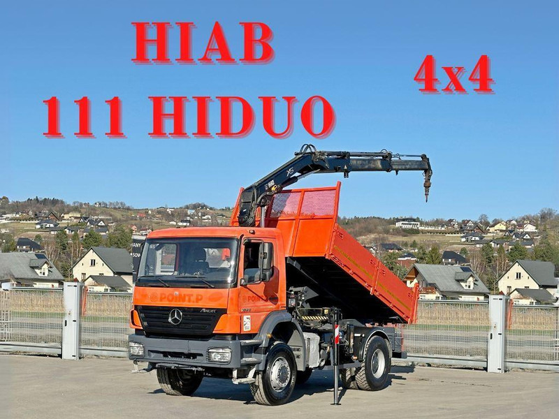 Mercedes-Benz AXOR 1829 * HIAB 1111 HIDUO + FUNK * TOP * 4x4 - Istovarivač, Kamion sa dizalicom: slika 1 Mercedes-Benz AXOR 1829 * HIAB 1111 HIDUO + FUNK * TOP * 4x4 - Istovarivač, Kamion sa dizalicom: slika 1