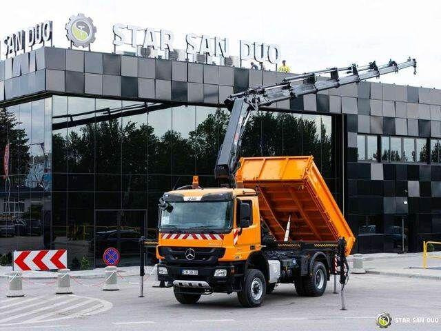 Mercedes-Benz Actros 1841 AK 4x4 Hiab 288E-7 Crane Kipper - Istovarivač, Kamion sa dizalicom: slika 1 Mercedes-Benz Actros 1841 AK 4x4 Hiab 288E-7 Crane Kipper - Istovarivač, Kamion sa dizalicom: slika 1