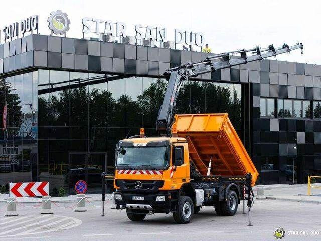 Mercedes-Benz Actros 1841 AK 4x4 Hiab 288E-7 Crane Kipper - Istovarivač, Kamion sa dizalicom: slika 1 Mercedes-Benz Actros 1841 AK 4x4 Hiab 288E-7 Crane Kipper - Istovarivač, Kamion sa dizalicom: slika 1
