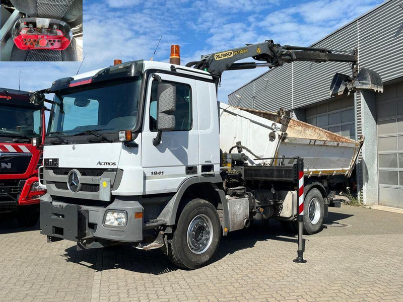 Mercedes-Benz Actros 1841 K 3-Way Meiller Tipper Crane Palfinger PK 13001-KA - Istovarivač, Kamion sa dizalicom: slika 1 Mercedes-Benz Actros 1841 K 3-Way Meiller Tipper Crane Palfinger PK 13001-KA - Istovarivač, Kamion sa dizalicom: slika 1