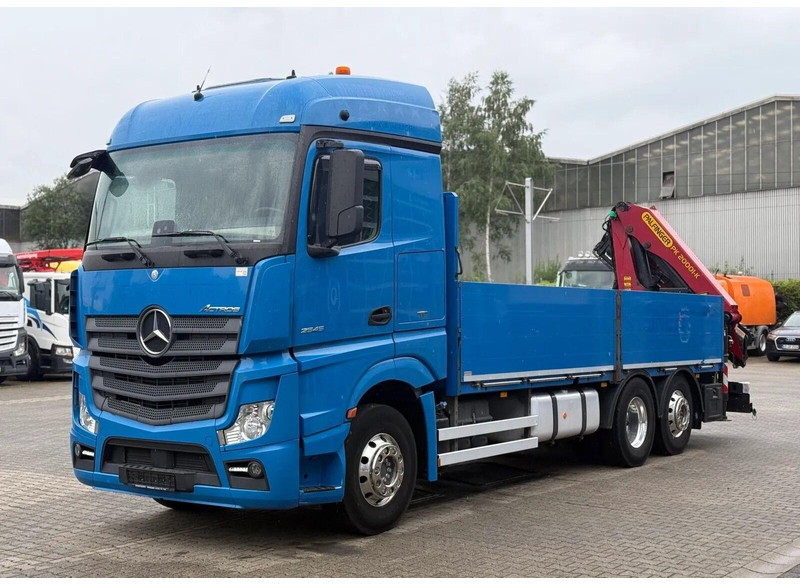 Mercedes-Benz Actros 2545 - Flatbed + crane 6x2 - Kamion sa tovarnim sandukom, Kamion sa dizalicom: slika 1 Mercedes-Benz Actros 2545 - Flatbed + crane 6x2 - Kamion sa tovarnim sandukom, Kamion sa dizalicom: slika 1