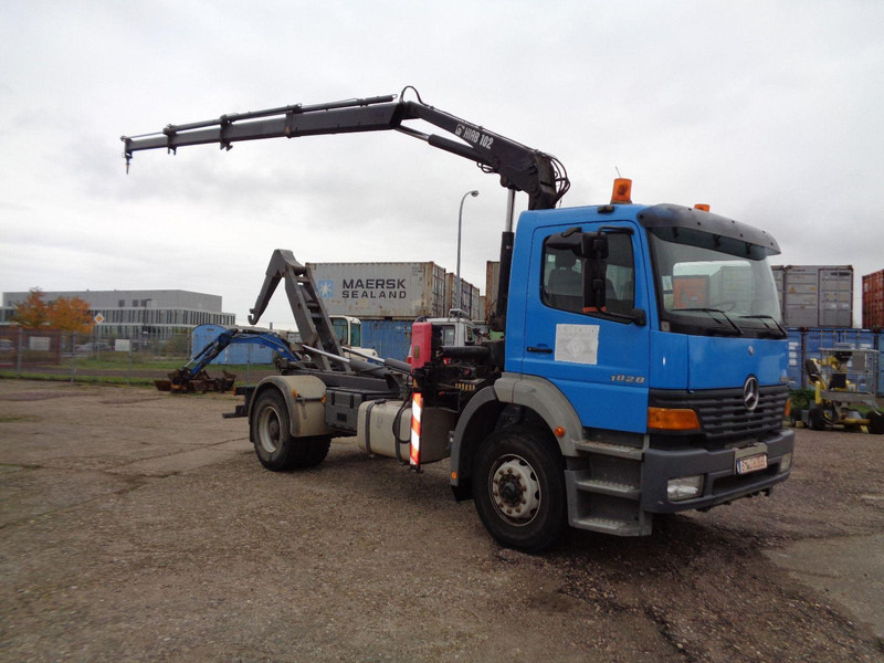 Mercedes-Benz Atego 1828 Hook lift truck + Crane Hiab 102 - Kamion sa hidrauličnom kukom, Kamion sa dizalicom: slika 2 Mercedes-Benz Atego 1828 Hook lift truck + Crane Hiab 102 - Kamion sa hidrauličnom kukom, Kamion sa dizalicom: slika 2