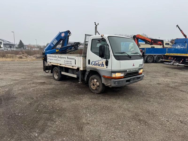 Mitsubishi Canter FE649 - Flatbed truck + crane - Kamion sa tovarnim sandukom, Kamion sa dizalicom: slika 2 Mitsubishi Canter FE649 - Flatbed truck + crane - Kamion sa tovarnim sandukom, Kamion sa dizalicom: slika 2