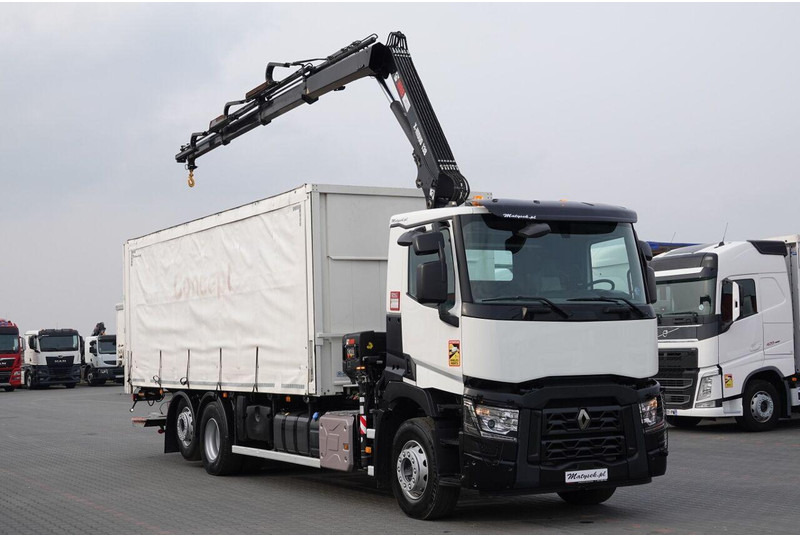 Renault C 380 / 6x2 / SKRZYNIOWY / HDS HIAB 138 B-3 WYSÓW 10,5 M / ROTAT - Kamion sa ceradom: slika 1 Renault C 380 / 6x2 / SKRZYNIOWY / HDS HIAB 138 B-3 WYSÓW 10,5 M / ROTAT - Kamion sa ceradom: slika 1