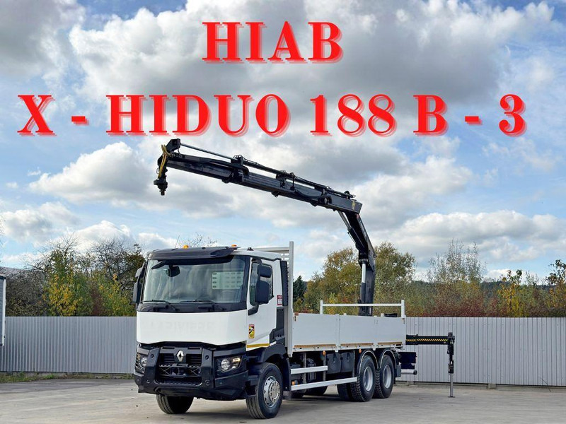 Renault C 380* HIAB X-HIDUO 188 B-3/FUNK*6x4 - Kamion sa tovarnim sandukom, Kamion sa dizalicom: slika 1 Renault C 380* HIAB X-HIDUO 188 B-3/FUNK*6x4 - Kamion sa tovarnim sandukom, Kamion sa dizalicom: slika 1