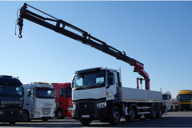 Renault C 430 / 8x4 / SKRZYNIOWY 7 M + HDS PALFINGER 33002 -wysów: 14,5 - Kamion sa tovarnim sandukom, Kamion sa dizalicom: slika 2 Renault C 430 / 8x4 / SKRZYNIOWY 7 M + HDS PALFINGER 33002 -wysów: 14,5 - Kamion sa tovarnim sandukom, Kamion sa dizalicom: slika 2