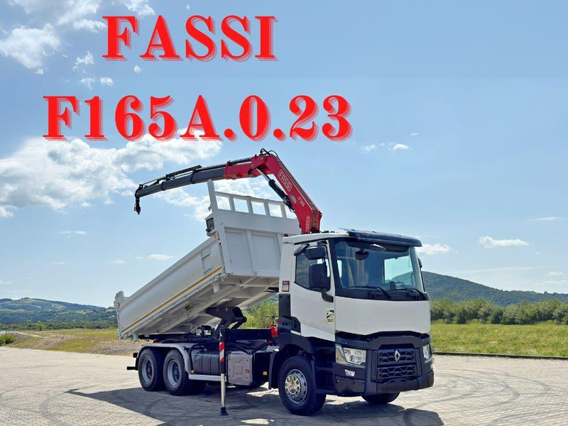 Renault C 430 * FASSI F165A.0.23 + FUNK * 6x4 - Istovarivač, Kamion sa dizalicom: slika 1 Renault C 430 * FASSI F165A.0.23 + FUNK * 6x4 - Istovarivač, Kamion sa dizalicom: slika 1