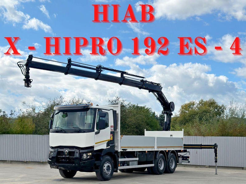 Renault C 430 *HIAB X - HIPRO 192 ES -4 + FUNK* 6x4 - Kamion sa tovarnim sandukom, Kamion sa dizalicom: slika 1 Renault C 430 *HIAB X - HIPRO 192 ES -4 + FUNK* 6x4 - Kamion sa tovarnim sandukom, Kamion sa dizalicom: slika 1