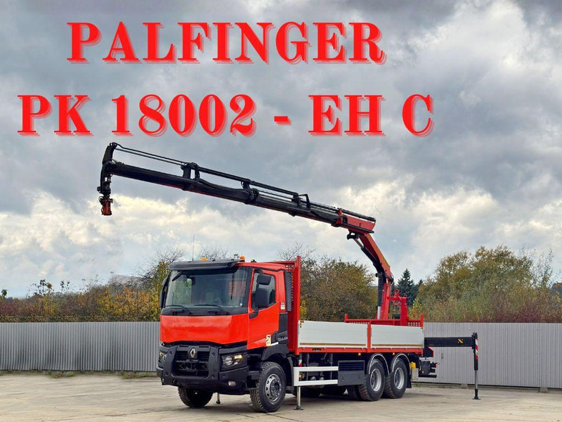 Renault C430 * PALFINGER PK 18002 - EHC + FUNK/ 6x4 - Kamion sa tovarnim sandukom, Kamion sa dizalicom: slika 1 Renault C430 * PALFINGER PK 18002 - EHC + FUNK/ 6x4 - Kamion sa tovarnim sandukom, Kamion sa dizalicom: slika 1