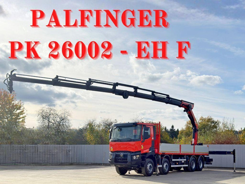 Renault C430 * PALFINGER PK 26002 - EH F + FUNK/ 8x4 - Kamion sa tovarnim sandukom, Kamion sa dizalicom: slika 1 Renault C430 * PALFINGER PK 26002 - EH F + FUNK/ 8x4 - Kamion sa tovarnim sandukom, Kamion sa dizalicom: slika 1