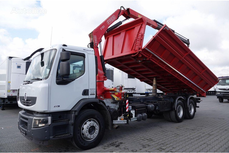 Renault LANDER 3 way tipper + crane FASSI 130 6x4 - Istovarivač, Kamion sa dizalicom: slika 2 Renault LANDER 3 way tipper + crane FASSI 130 6x4 - Istovarivač, Kamion sa dizalicom: slika 2