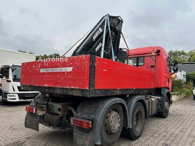 Scania 124 L 470 - Flatbed + crane - Kamion sa tovarnim sandukom, Kamion sa dizalicom: slika 3 Scania 124 L 470 - Flatbed + crane - Kamion sa tovarnim sandukom, Kamion sa dizalicom: slika 3