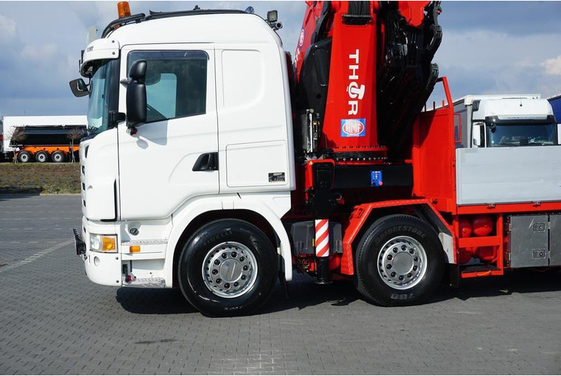 Kamion sa tovarnim sandukom, Kamion sa dizalicom Scania G 480 / 8 X 2 / SKRZYNIOWY + HDS / HMF THOR - O K6 + JIB FJ 2000: slika 20