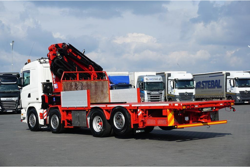 Kamion sa tovarnim sandukom, Kamion sa dizalicom Scania G 480 / 8 X 2 / SKRZYNIOWY + HDS / HMF THOR - O K6 + JIB FJ 2000: slika 7