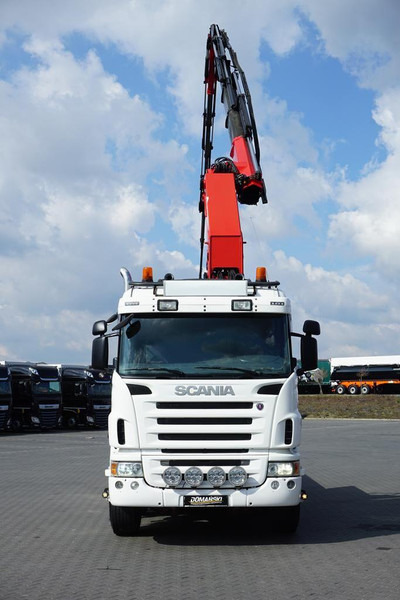 Kamion sa tovarnim sandukom, Kamion sa dizalicom Scania G 480 / 8 X 2 / SKRZYNIOWY + HDS / HMF THOR - O K6 + JIB FJ 2000: slika 14