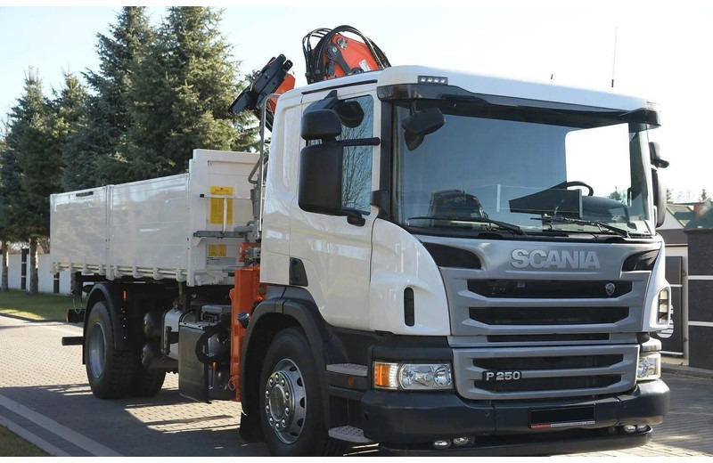 Scania P 250 - 3 way tipper + crane - Istovarivač, Kamion sa dizalicom: slika 2 Scania P 250 - 3 way tipper + crane - Istovarivač, Kamion sa dizalicom: slika 2