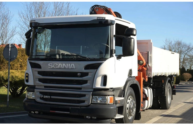 Scania P 250 - 3 way tipper + crane - Istovarivač, Kamion sa dizalicom: slika 3 Scania P 250 - 3 way tipper + crane - Istovarivač, Kamion sa dizalicom: slika 3