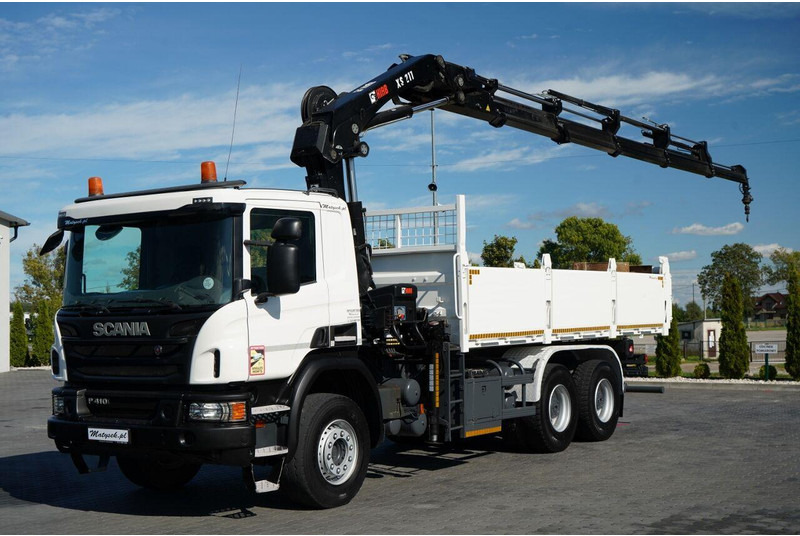 Scania P 410 / 6x4 / WYWROTKA - 6 M + HDS HIAB XS 211 / STEROWANIE RADI - Istovarivač, Kamion sa dizalicom: slika 5 Scania P 410 / 6x4 / WYWROTKA - 6 M + HDS HIAB XS 211 / STEROWANIE RADI - Istovarivač, Kamion sa dizalicom: slika 5