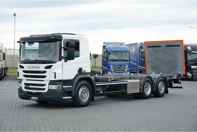 Scania P 410 / ACC / E 6 / BDF + WINDA / 7.15 , 7.45, 7.82 M / OŚ SKRĘT - Kamion sa golom šasijom i zatvorenom kabinom: slika 2 Scania P 410 / ACC / E 6 / BDF + WINDA / 7.15 , 7.45, 7.82 M / OŚ SKRĘT - Kamion sa golom šasijom i zatvorenom kabinom: slika 2