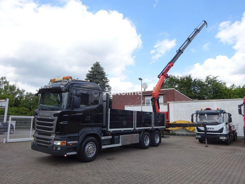 Scania R620 Flatbed + crane PK 22002 EH 6x2 - Kamion sa tovarnim sandukom, Kamion sa dizalicom: slika 1 Scania R620 Flatbed + crane PK 22002 EH 6x2 - Kamion sa tovarnim sandukom, Kamion sa dizalicom: slika 1