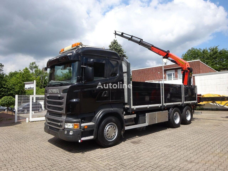 Scania R620 V8 6x2 Flatbed + Palfinger Crane PK 22002 EH - Kamion sa tovarnim sandukom, Kamion sa dizalicom: slika 3 Scania R620 V8 6x2 Flatbed + Palfinger Crane PK 22002 EH - Kamion sa tovarnim sandukom, Kamion sa dizalicom: slika 3