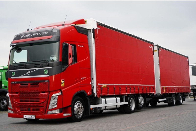 Volvo FH 460 / ZESTAW TANDEM 120 M3 / PRZEJAZDOWY / I-PARK COOL / WIEL - Kamion sa ceradom: slika 1 Volvo FH 460 / ZESTAW TANDEM 120 M3 / PRZEJAZDOWY / I-PARK COOL / WIEL - Kamion sa ceradom: slika 1