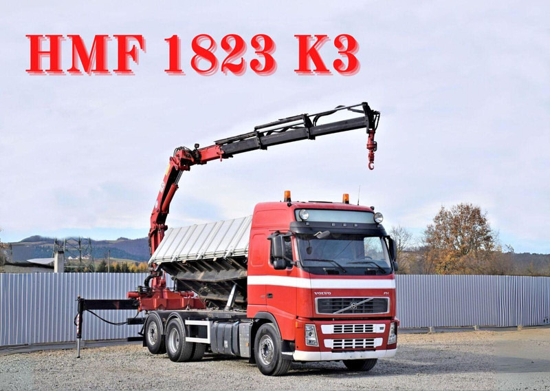 Volvo FH 480 Kipper 6,20m + HMF 1823 K3 + FUNK - Istovarivač, Kamion sa dizalicom: slika 1 Volvo FH 480 Kipper 6,20m + HMF 1823 K3 + FUNK - Istovarivač, Kamion sa dizalicom: slika 1