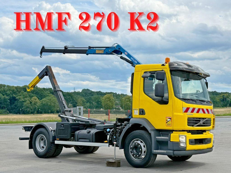 Volvo FL 240 * Abrollkipper * HMF 270 K2 * TOPZUSTAND - Kamion sa hidrauličnom kukom, Kamion sa dizalicom: slika 1 Volvo FL 240 * Abrollkipper * HMF 270 K2 * TOPZUSTAND - Kamion sa hidrauličnom kukom, Kamion sa dizalicom: slika 1