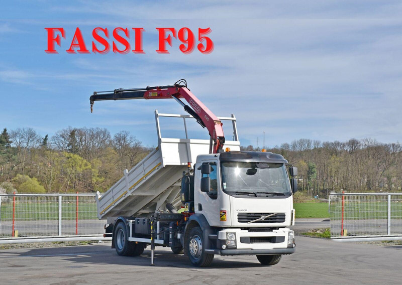 Volvo FL 290 KIPPER 4,90m * FASSI F95A.22 + FUNK * TOP - Istovarivač, Kamion sa dizalicom: slika 1 Volvo FL 290 KIPPER 4,90m * FASSI F95A.22 + FUNK * TOP - Istovarivač, Kamion sa dizalicom: slika 1