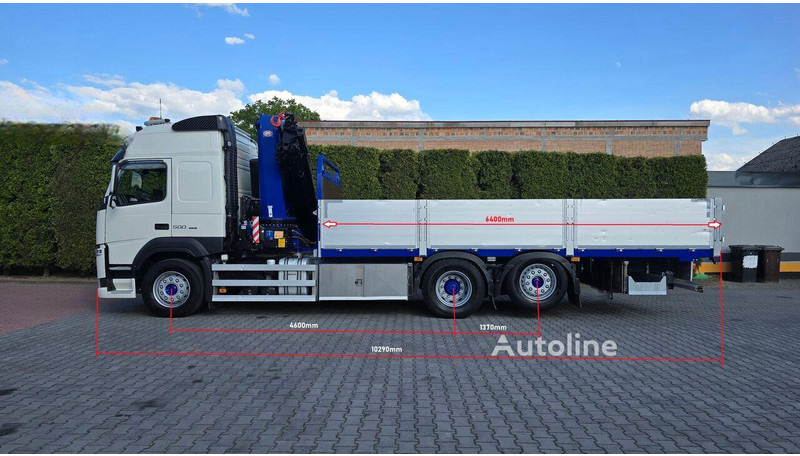 Volvo FM 500 - Flatbed+crane 6x2 - Kamion sa tovarnim sandukom, Kamion sa dizalicom: slika 4 Volvo FM 500 - Flatbed+crane 6x2 - Kamion sa tovarnim sandukom, Kamion sa dizalicom: slika 4