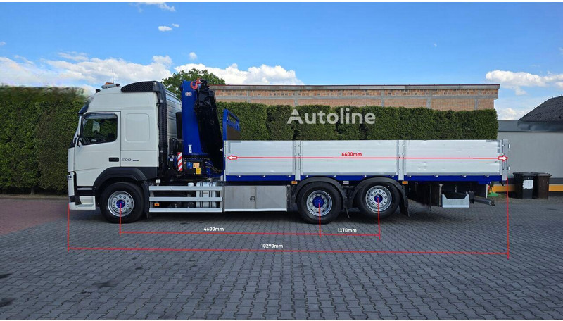 Volvo FM 500 - Flatbed+crane 6x2 - Kamion sa tovarnim sandukom, Kamion sa dizalicom: slika 4 Volvo FM 500 - Flatbed+crane 6x2 - Kamion sa tovarnim sandukom, Kamion sa dizalicom: slika 4