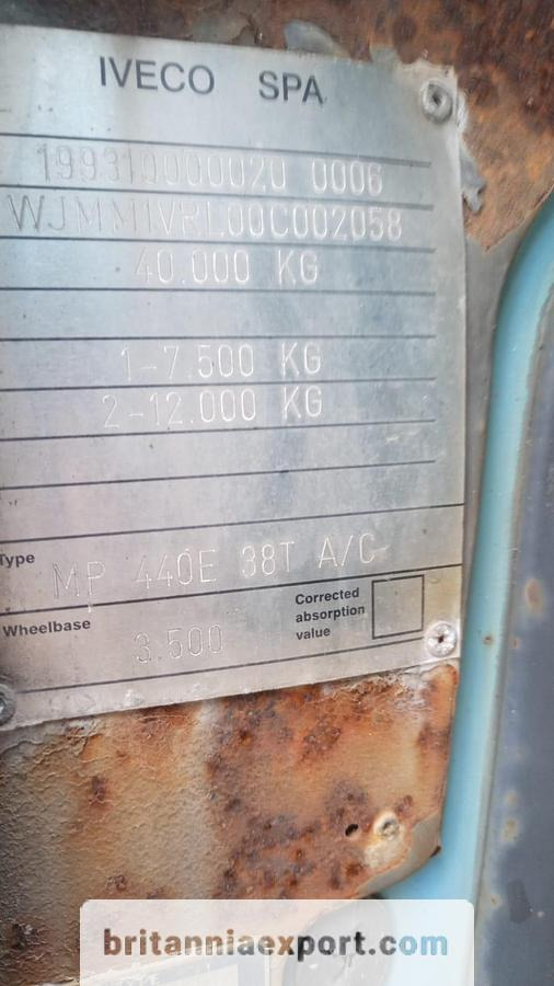 Tegljač IVECO Eurotech 440E38 | Full Springs | Euro 2 | Hydraulics | Hub Reduction: slika 17