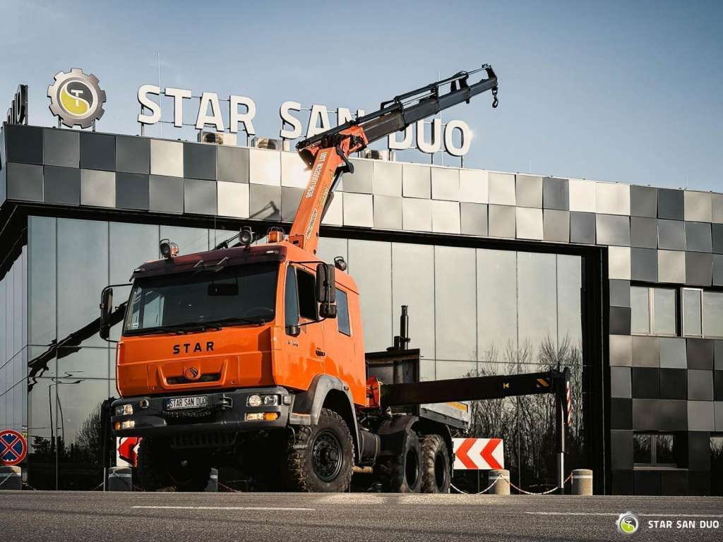 MAN STAR 266 MAN 6x6 PALFINGER PK 18001 Crane Kran - Kamion sa dizalicom: slika 2 MAN STAR 266 MAN 6x6 PALFINGER PK 18001 Crane Kran - Kamion sa dizalicom: slika 2