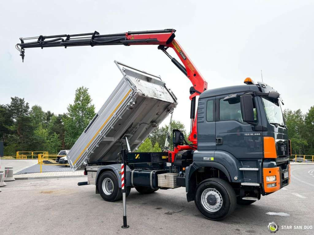 MAN TGS 18.480 PALFINGER PK 16502 HDS Crane,Kipper - Kamion sa dizalicom: slika 3 MAN TGS 18.480 PALFINGER PK 16502 HDS Crane,Kipper - Kamion sa dizalicom: slika 3