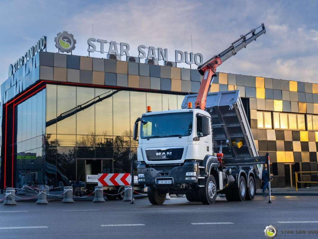 MAN TGS 26.360 6x6 PALFINGER PK 18001 EH Crane Kipe - Kamion sa dizalicom: slika 1 MAN TGS 26.360 6x6 PALFINGER PK 18001 EH Crane Kipe - Kamion sa dizalicom: slika 1