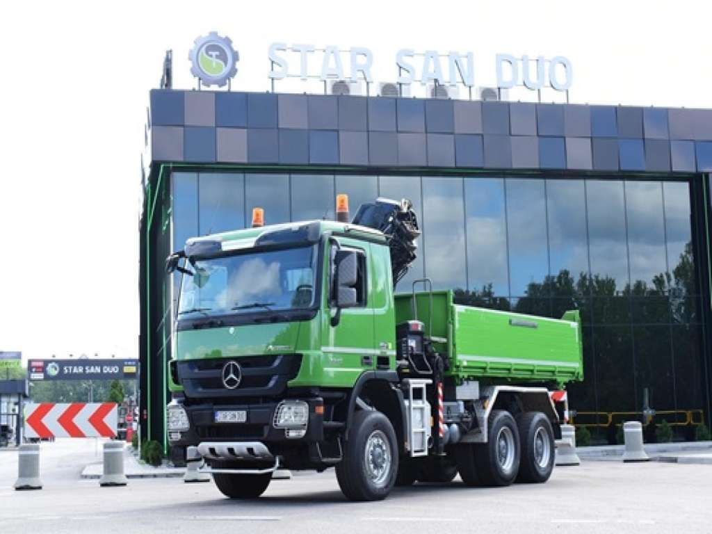 Mercedes-Benz ACTROS 3346 6x6 HIAB 244EP-4 Crane Kipper - Istovarivač: slika 3 Mercedes-Benz ACTROS 3346 6x6 HIAB 244EP-4 Crane Kipper - Istovarivač: slika 3