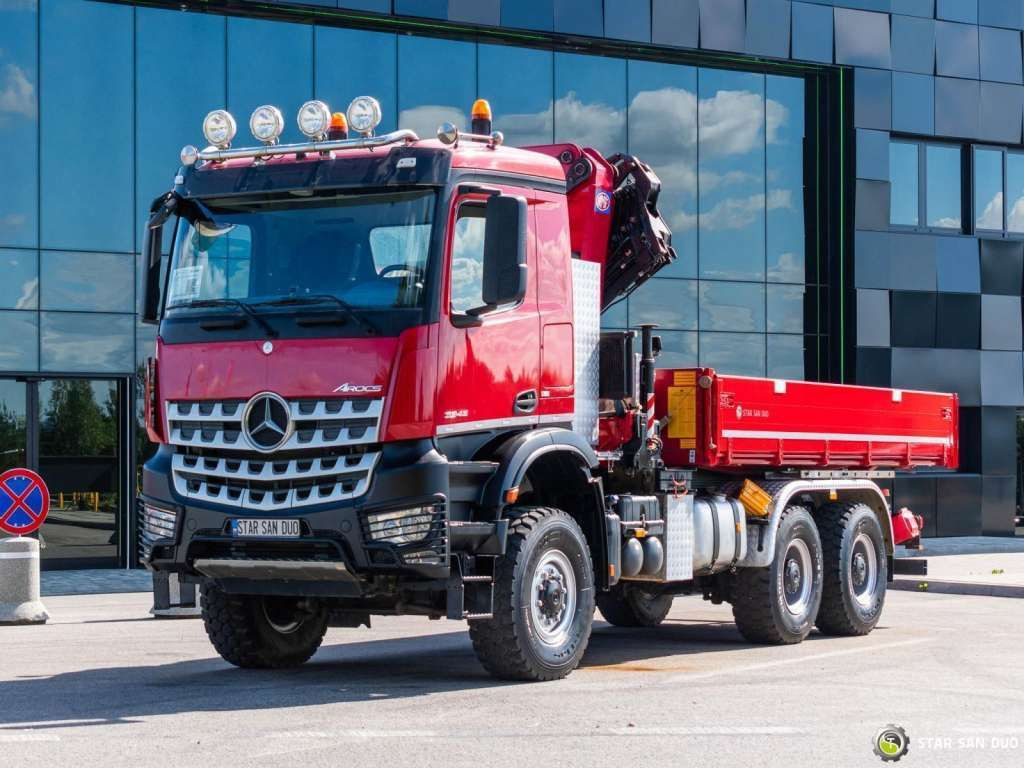 Mercedes-Benz  AROCS 3345 6x6 HMF 3220 Winch Crane Tipper Mercedes-Benz  AROCS 3345 6x6 HMF 3220 Winch Crane Tipper: slika 7