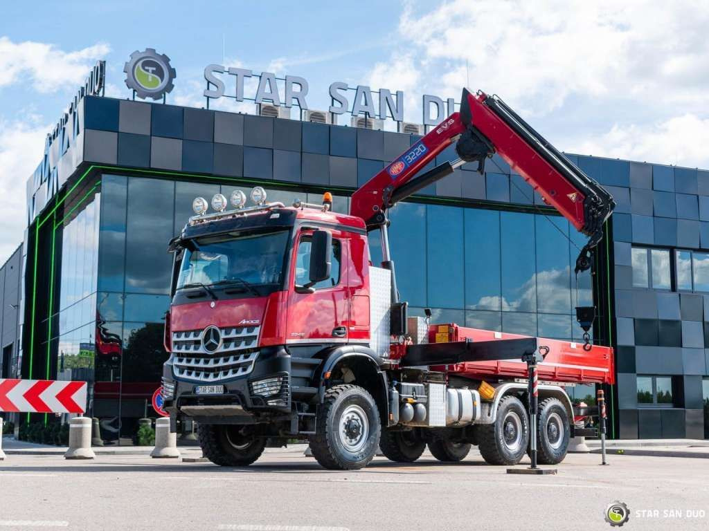 Mercedes-Benz  AROCS 3345 6x6 HMF 3220 Winch Crane Tipper Mercedes-Benz  AROCS 3345 6x6 HMF 3220 Winch Crane Tipper: slika 6