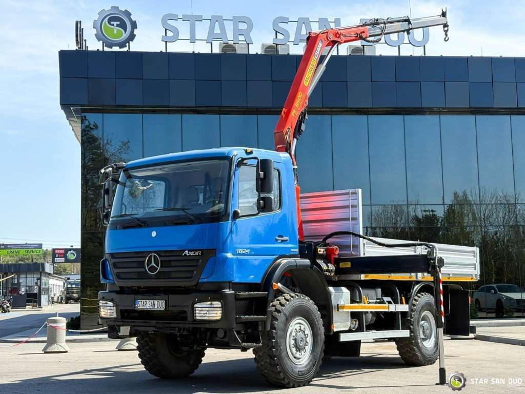 Mercedes-Benz AXOR 1824 4x4 PALFINGER PK 8500 Crane Kran - Kamion sa dizalicom: slika 1 Mercedes-Benz AXOR 1824 4x4 PALFINGER PK 8500 Crane Kran - Kamion sa dizalicom: slika 1