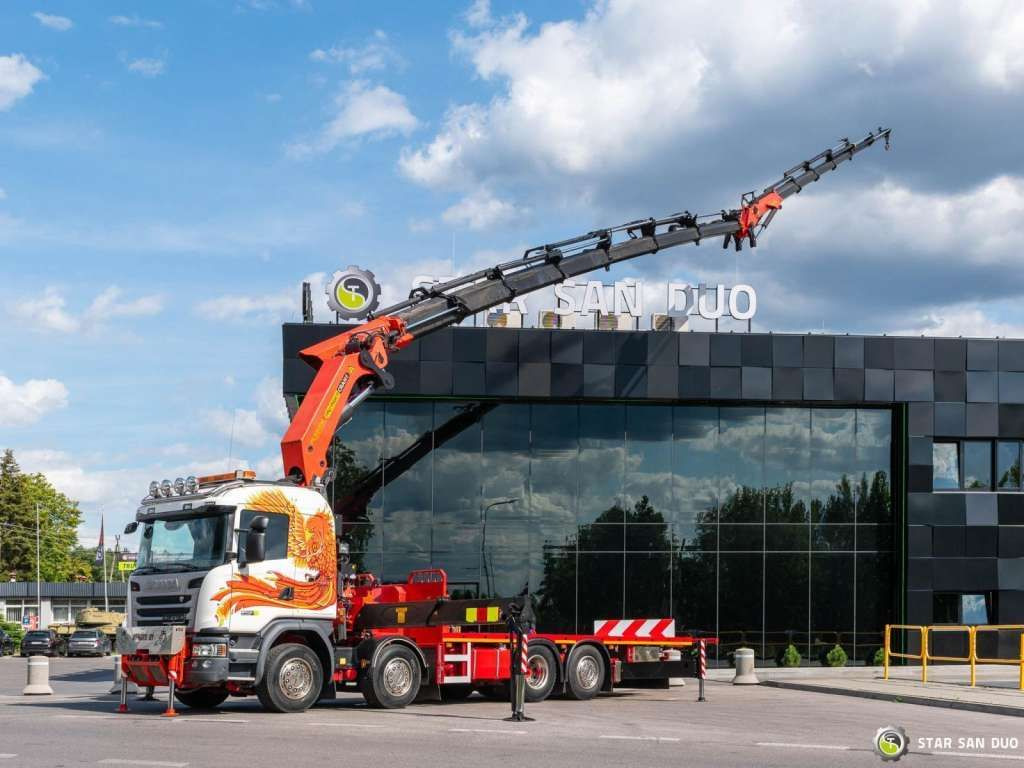 Scania G450 8x2 PALFINGER PK 85002 Fly Jib Winch - Kamion sa dizalicom: slika 1 Scania G450 8x2 PALFINGER PK 85002 Fly Jib Winch - Kamion sa dizalicom: slika 1