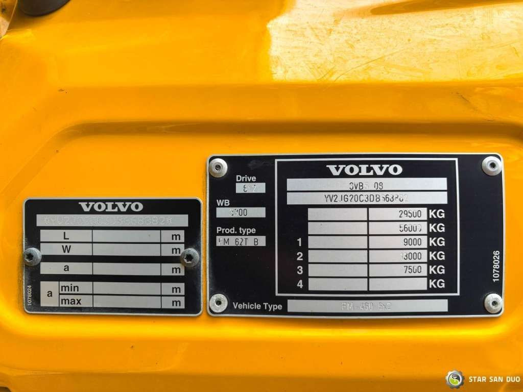 Tegljač Volvo  FM 460 6x4x4 HMF 3220 Crane HDS: slika 20