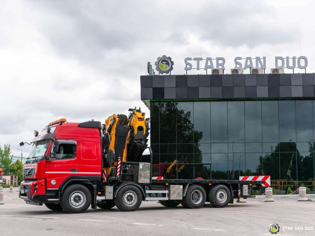 Kamion sa dizalicom Volvo  FMX 500 8x2 Effer 585 Fly Jib Winch Crane Kran: slika 13