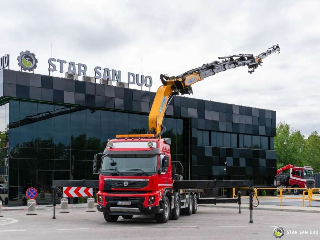 Kamion sa dizalicom Volvo  FMX 500 8x2 Effer 585 Fly Jib Winch Crane Kran: slika 15