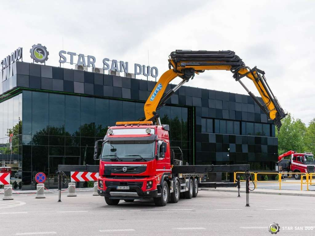 Kamion sa dizalicom Volvo  FMX 500 8x2 Effer 585 Fly Jib Winch Crane Kran: slika 6