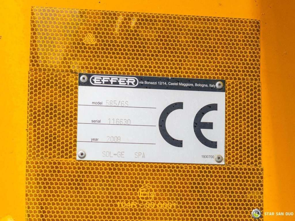 Kamion sa dizalicom Volvo  FMX 500 8x2 Effer 585 Fly Jib Winch Crane Kran: slika 29