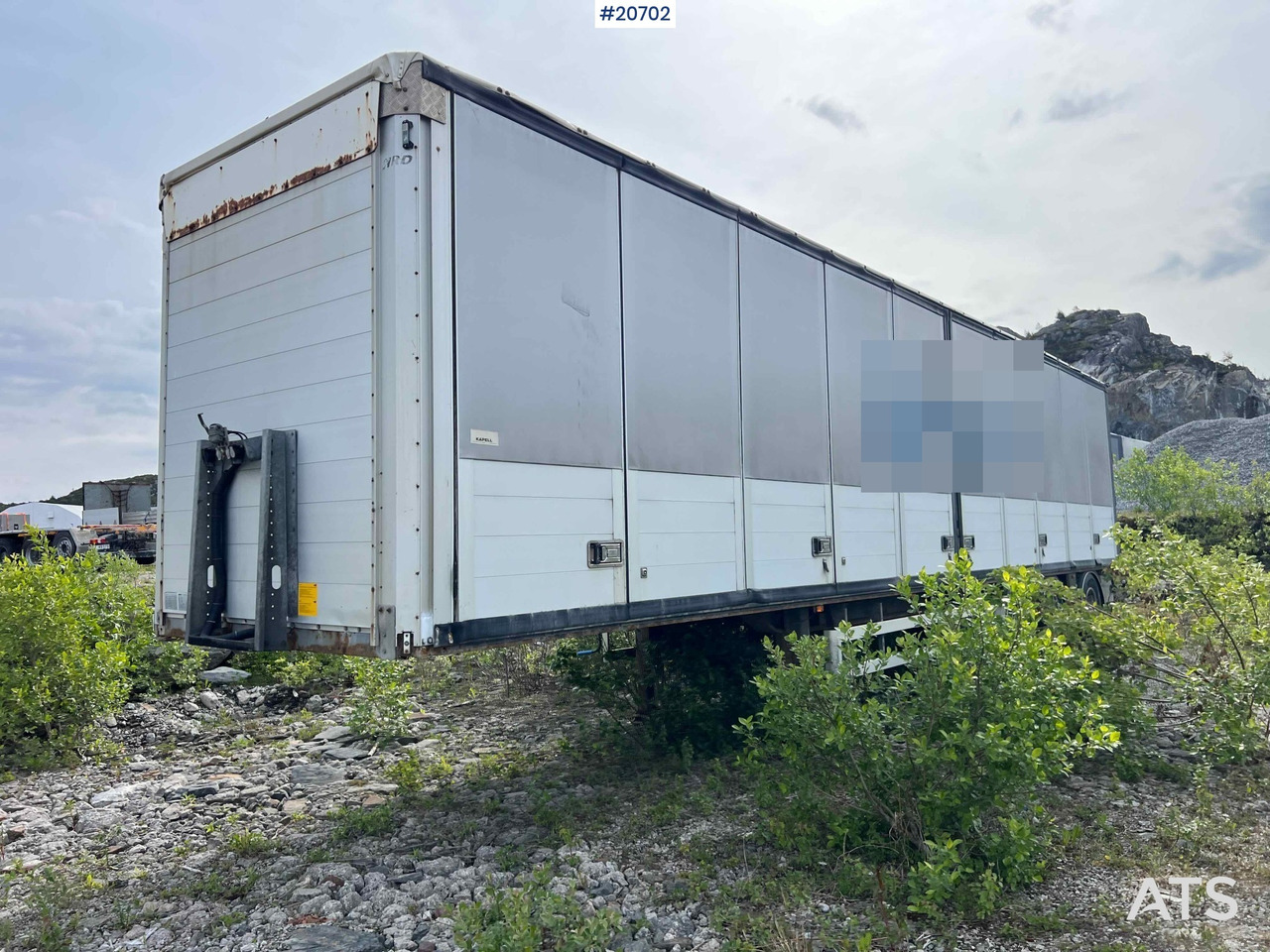 HRD 3 akslet kapelltralle rep.objekt m/ full sideåpning - Poluprikolica sa zatvorenim sandukom: slika 3 HRD 3 akslet kapelltralle rep.objekt m/ full sideåpning - Poluprikolica sa zatvorenim sandukom: slika 3