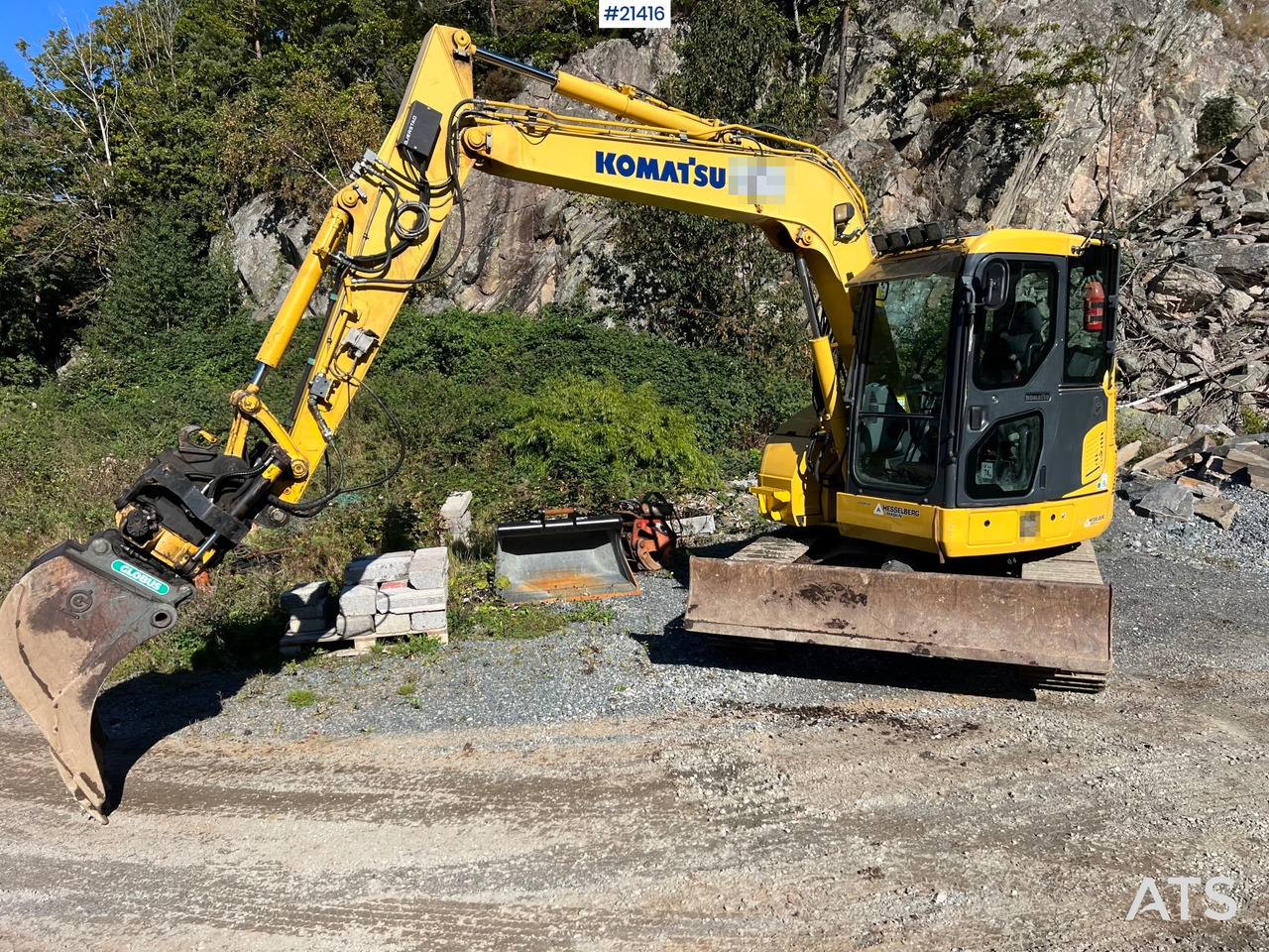 Komatsu PC78us Gravemaskin m/ Rototilt, pusseskuffe, smalskuffe og graveskuffe - Bager guseničar: slika 2 Komatsu PC78us Gravemaskin m/ Rototilt, pusseskuffe, smalskuffe og graveskuffe - Bager guseničar: slika 2