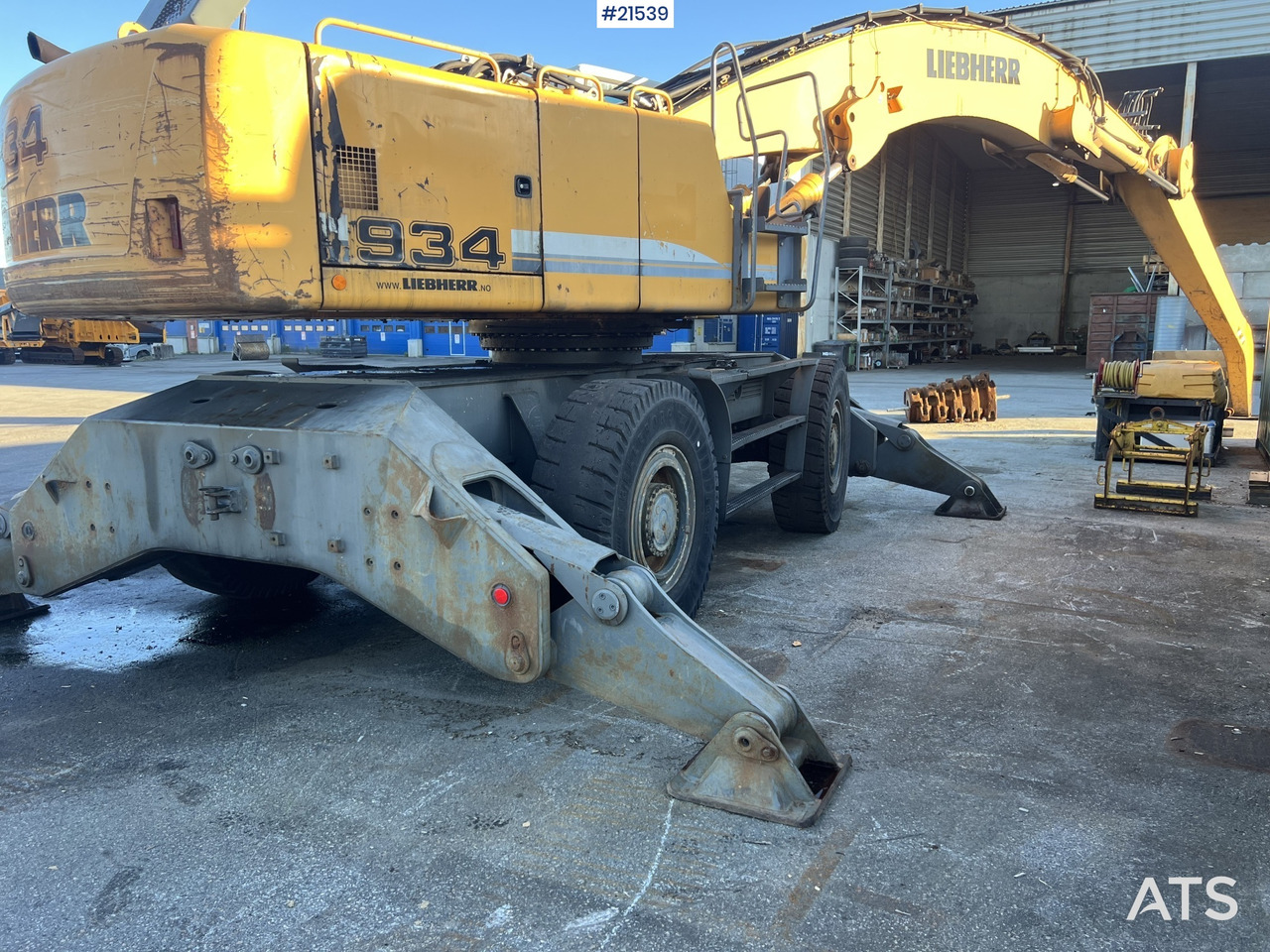 Bager točkaš Liebherr A934 C HD Lintronic Hjulmaskin m/ hevbar hytte og klype: slika 12