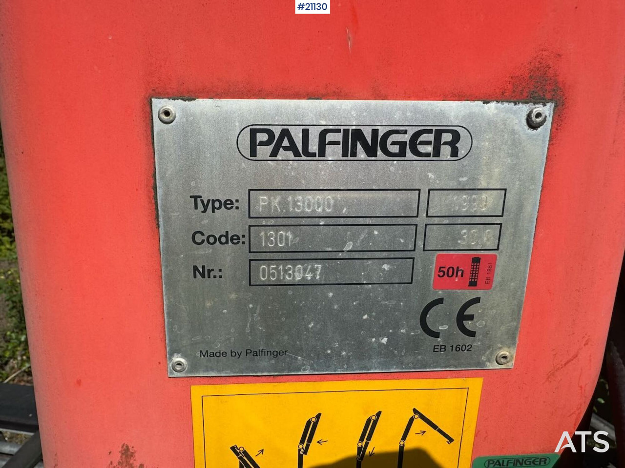 Kran za kamion za Kamion Palfinger PK 13000: slika 8